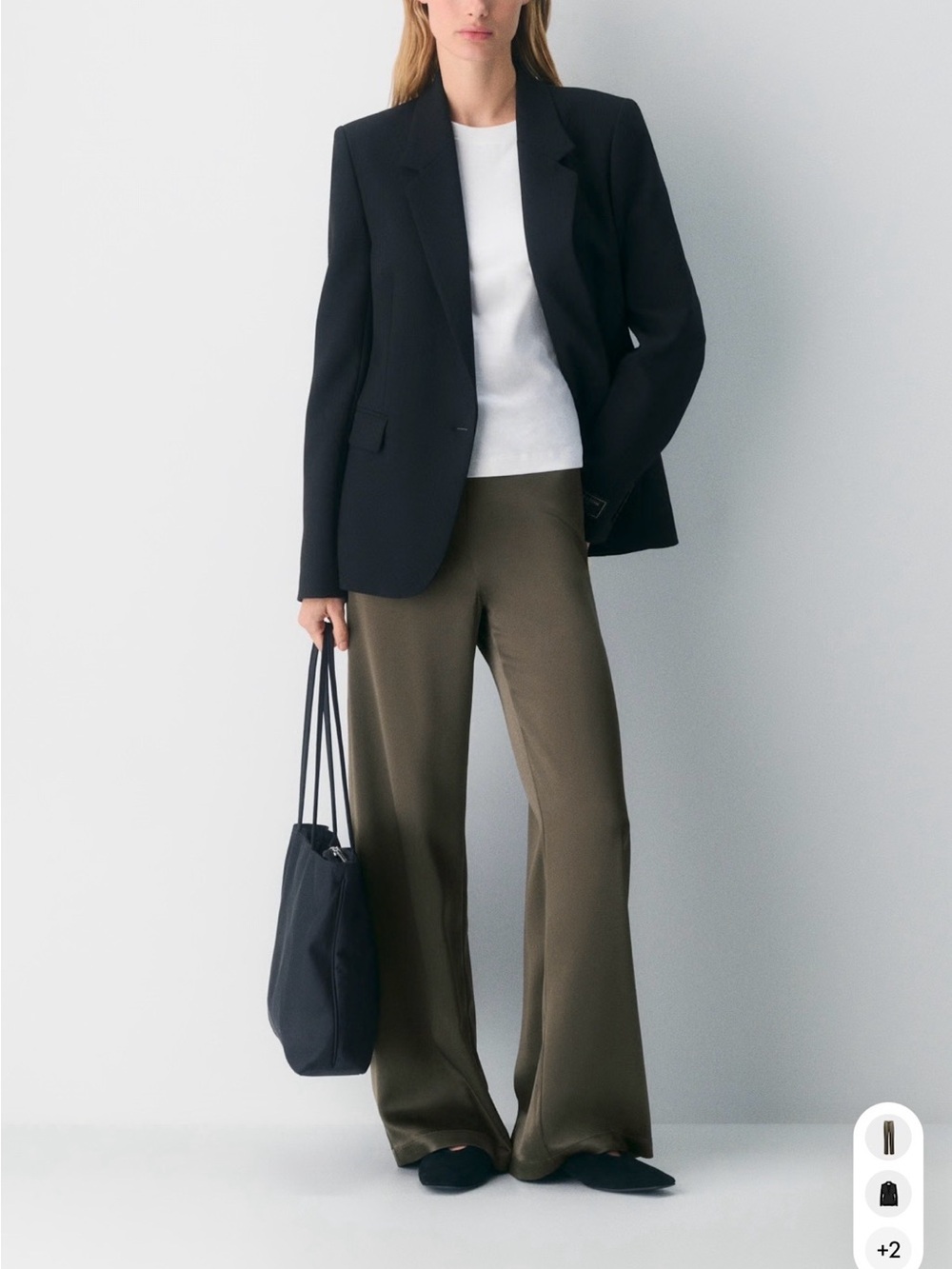 Archer Satin Pant - Khaki - Size small
